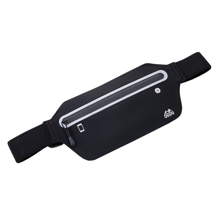 OUDU Outdoor Sports Slim Invisible Waterproof Cell Phone Waist Bag(Black) - British D'sire Main image