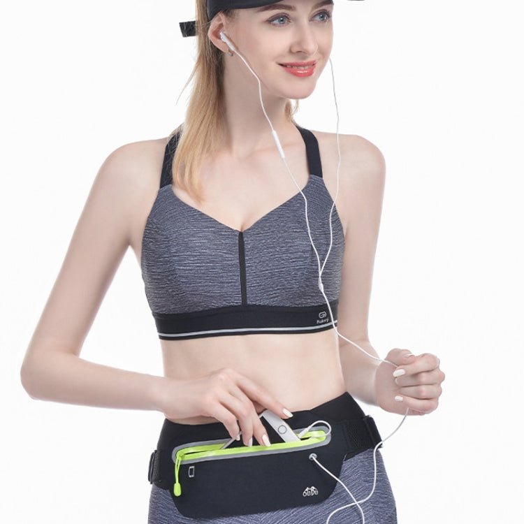 OUDU Outdoor Sports Slim Invisible Waterproof Cell Phone Waist Bag(Black) Secondary image
