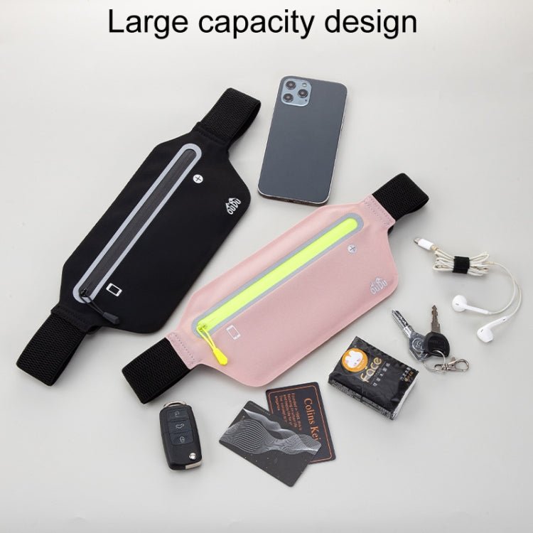 OUDU Outdoor Sports Slim Invisible Waterproof Cell Phone Waist Bag(Gray) - British D'sire