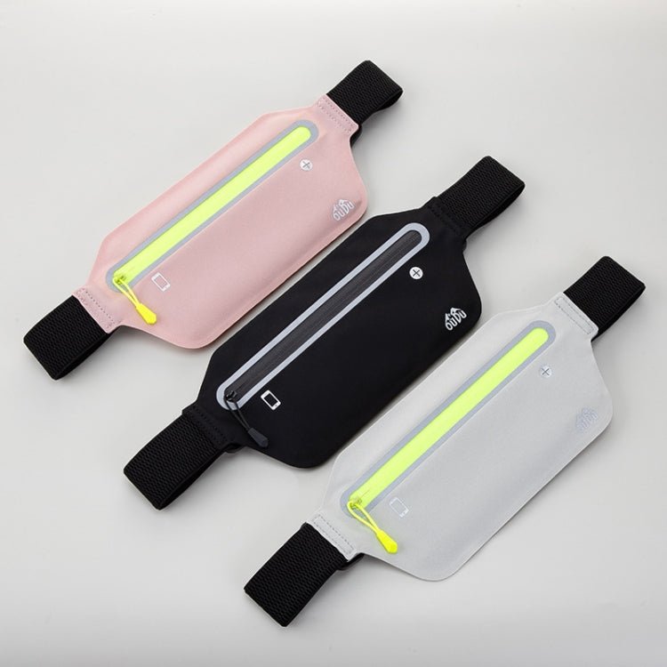 OUDU Outdoor Sports Slim Invisible Waterproof Cell Phone Waist Bag(Light Pink) - British D'sire
