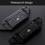 OUDU Outdoor Sports Waist Pack Male And Female Running Waterproof Cell Phone Bag(Black) - British D'sire