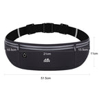 OUDU Outdoor Sports Waist Pack Male And Female Running Waterproof Cell Phone Bag(Black) - British D'sire