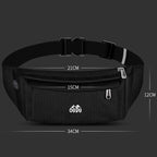 OUDU Outdoor Sports Waist Pack Male And Female Running Waterproof Cell Phone Bag(Black) - British D'sire