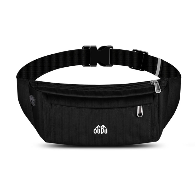 OUDU Outdoor Sports Waist Pack Male And Female Running Waterproof Cell Phone Bag(Black) - British D'sire Main image