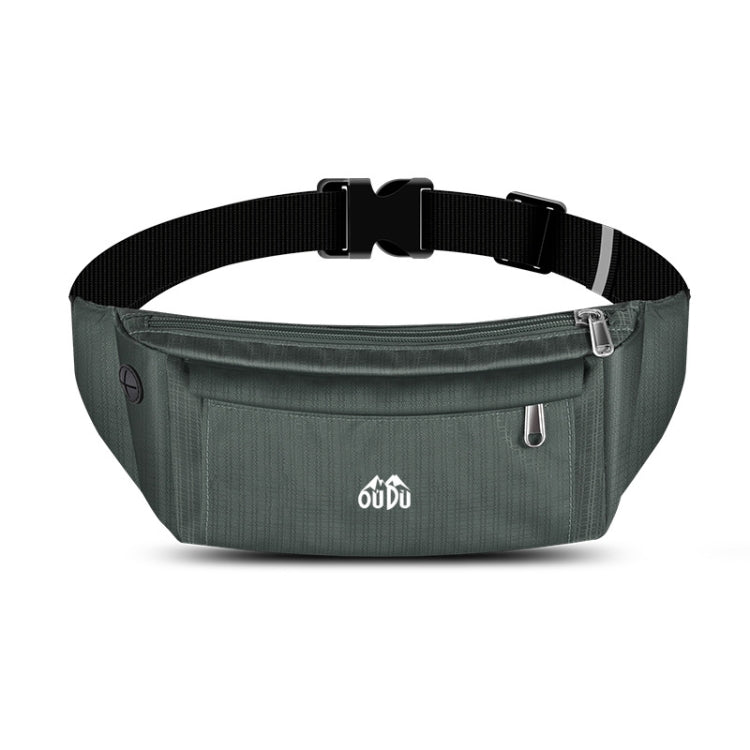 OUDU Outdoor Sports Waist Pack Male And Female Running Waterproof Cell Phone Bag(Gray) - British D'sire