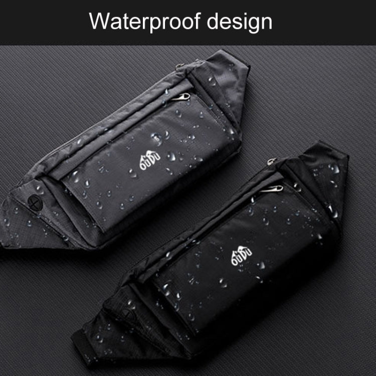 OUDU Outdoor Sports Waist Pack Male And Female Running Waterproof Cell Phone Bag(Gray) - British D'sire