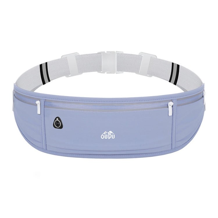OUDU Outdoor Sports Waist Pack Male And Female Running Waterproof Cell Phone Bag(Navy Blue) - British D'sire Main image