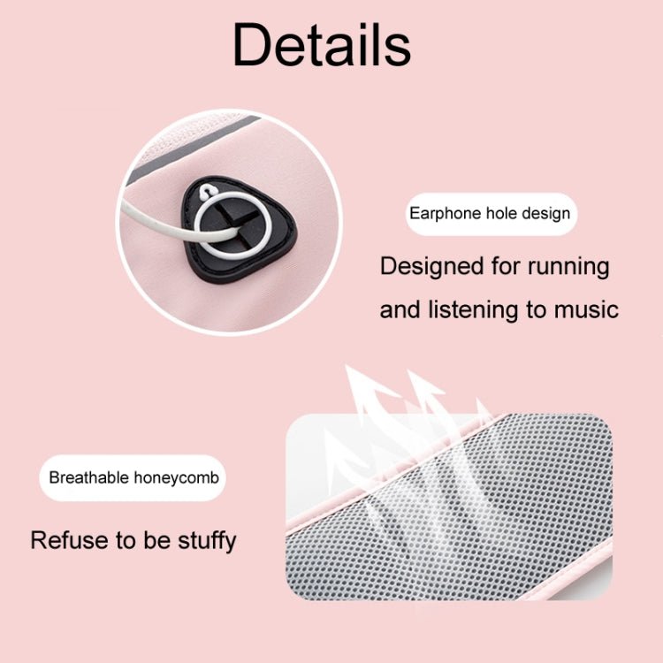 OUDU Outdoor Sports Waist Pack Male And Female Running Waterproof Cell Phone Bag(Red Bean Paste) - British D'sire