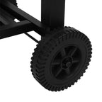 Outdoor Charcoal Grill with Side Tables, Black - Charcoal Grill - British D'sire