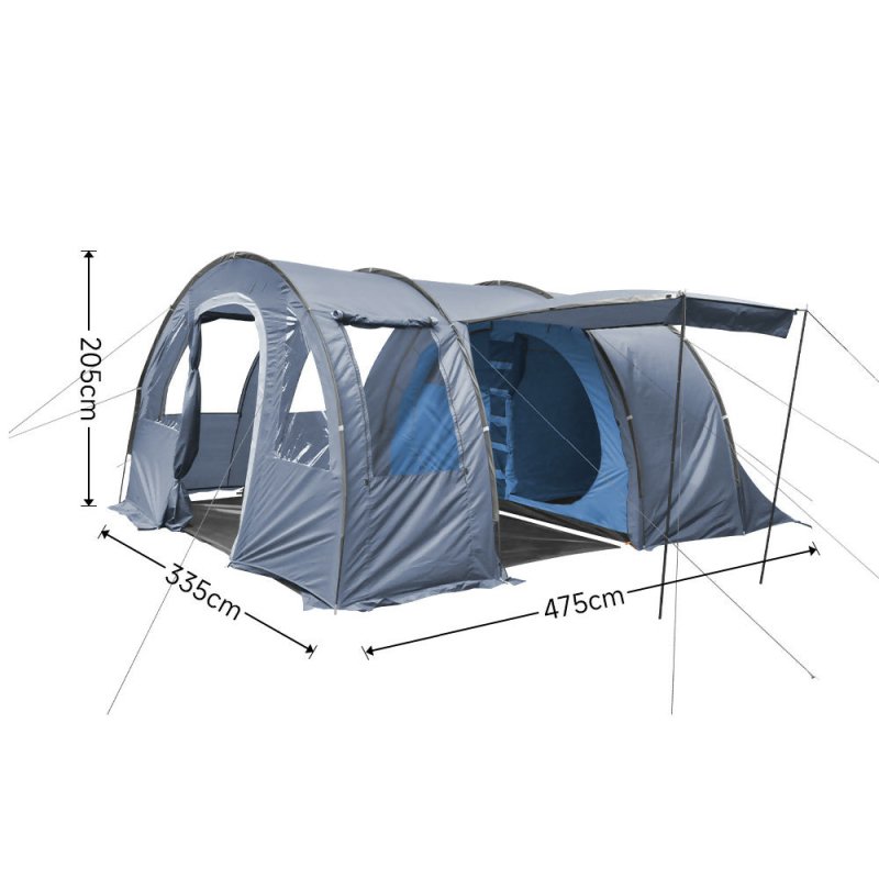 Outdoor Large Tunnel Camping Tent Portable Family Hiking Shelter - Camping Tent - British D'sire