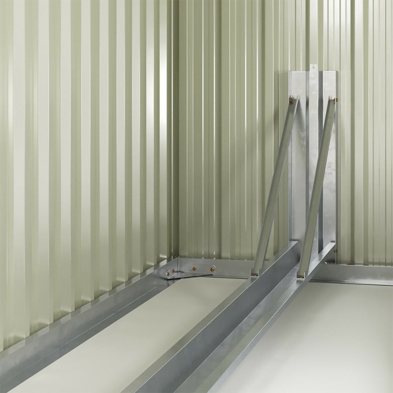 Outdoor Lockable Bike Storage Shed, Grey - Bicycle Storage Shed - British D'sire