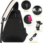 Outdoor Sports Training Single - Shoulder Tennis Crossbody Bag(Beige) - crossbody bag - British D'sire