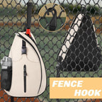 Outdoor Sports Training Single - Shoulder Tennis Crossbody Bag(Beige) - crossbody bag - British D'sire