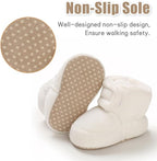outfit spring Baby Winter Warm Fleece Bootie, Newborn Non - Slip Soft Sole Winter Shoes Sock Shoes Cute Adjustable Crawling Shoes Prewalker Boots for Girls Boys Toddler 0 - 18 Months - Kids shoes - British D'sire