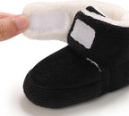 outfit spring Baby Winter Warm Fleece Bootie, Newborn Non - Slip Soft Sole Winter Shoes Sock Shoes Cute Adjustable Crawling Shoes Prewalker Boots for Girls Boys Toddler 0 - 18 Months - Kids shoes - British D'sire