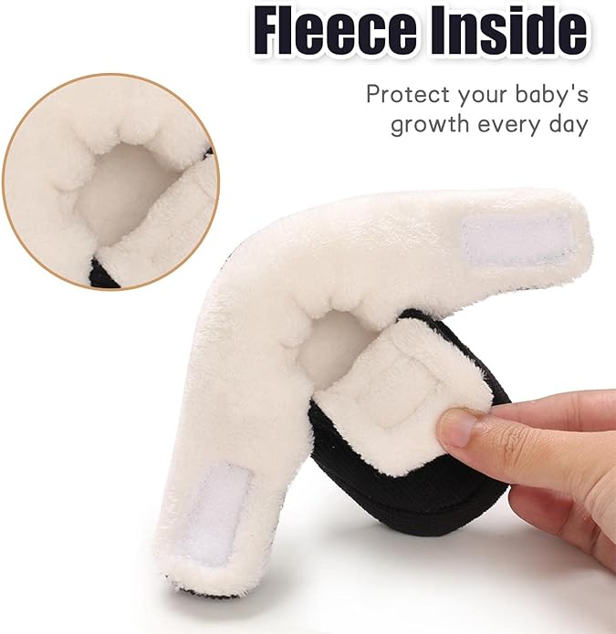 outfit spring Baby Winter Warm Fleece Bootie, Newborn Non - Slip Soft Sole Winter Shoes Sock Shoes Cute Adjustable Crawling Shoes Prewalker Boots for Girls Boys Toddler 0 - 18 Months - Kids shoes - British D'sire