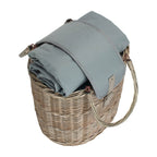 Oval Grey Fitted Cool Bag Drinks Picnic Basket - Drinks Baskets - British D'sire