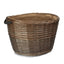 Oval Hessian Lined Wicker Log Basket - Log Baskets - British D'sire