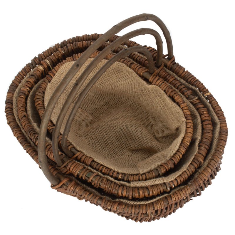 Oval Unpeeled Willow Garden Trug - Trugs - British D'sire