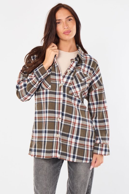 Oversized Checkered Shirt - British D'sire