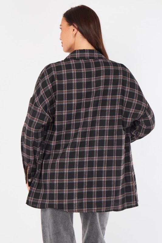 Oversized Checkered Shirt - British D'sire