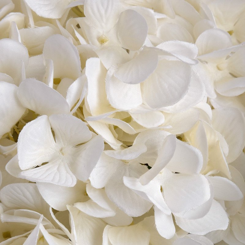 Oversized White Hydrangea Artificial Flower Stem - Artificial Flowers & Stems - British D'sire
