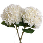 Oversized White Hydrangea Artificial Flower Stem - Artificial Flowers & Stems - British D'sire