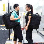 Ozuko 8983 Large Capacity Waterproof Travel Outdoor USB Shoulder Backpack 17 Inch(Black) - British D'sire