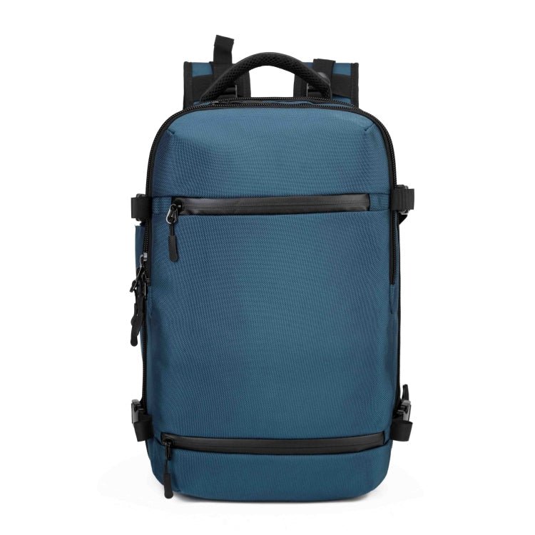 Ozuko 8983 Large Capacity Waterproof Travel Outdoor USB Shoulder Backpack 17 Inch(Blue) - British D'sire