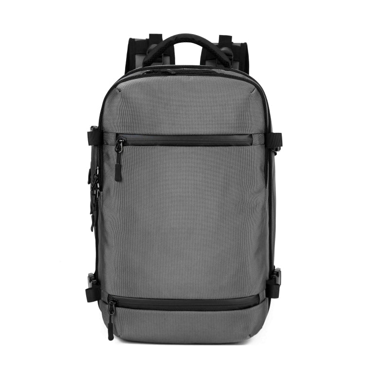 Ozuko 8983 Large Capacity Waterproof Travel Outdoor USB Shoulder Backpack 17 Inch(Light Grey) Secondary image