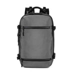 Ozuko 8983 Large Capacity Waterproof Travel Outdoor USB Shoulder Backpack 17 Inch(Light Grey) - British D'sire