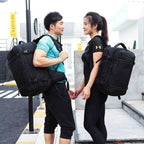 Ozuko 8983 Large Capacity Waterproof Travel Outdoor USB Shoulder Backpack 17 Inch(Light Grey) - British D'sire