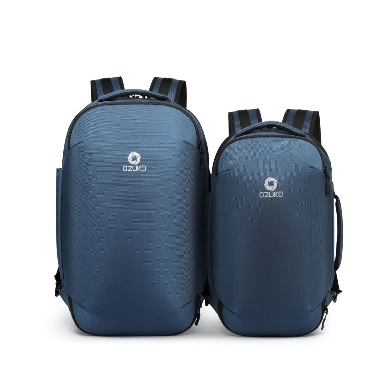 Ozuko 9216 Large Capacity Male Waterproof Business Outdoor Travel Shoulder Backpack Size: Large, 20 Inch(Dark Blue) - British D'sire