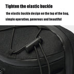 Ozuko 9340 Men Waist Bag Multifunctional Chest Bag Sports Waterproof Shoulder Messenger Bag(Black) - British D'sire