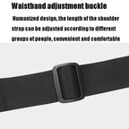 Ozuko 9340 Men Waist Bag Multifunctional Chest Bag Sports Waterproof Shoulder Messenger Bag(Black) - British D'sire