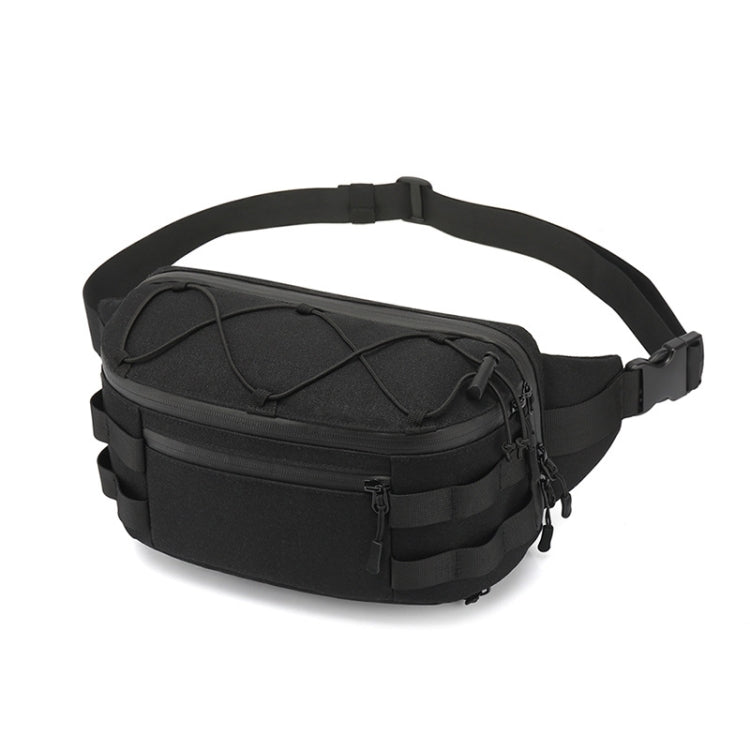 Ozuko 9340 Men Waist Bag Multifunctional Chest Bag Sports Waterproof Shoulder Messenger Bag(Black) Secondary image