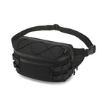 Ozuko 9340 Men Waist Bag Multifunctional Chest Bag Sports Waterproof Shoulder Messenger Bag(Black) - British D'sire