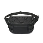 Ozuko 9340 Men Waist Bag Multifunctional Chest Bag Sports Waterproof Shoulder Messenger Bag(Black) - British D'sire