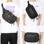 Ozuko 9340 Men Waist Bag Multifunctional Chest Bag Sports Waterproof Shoulder Messenger Bag(Black) - British D'sire