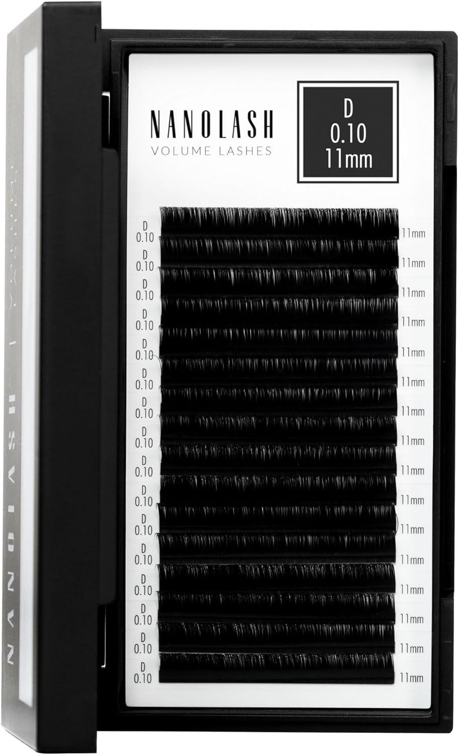 Nanolash Volume Lashes - false lashes for professional eyelash extensions, volume eyelash extensions (0.10 D, 11mm) Main image