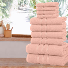 10 Piece Bathroom Towel Bale Set 100% Combed Cotton Premium Luxury Gift Set