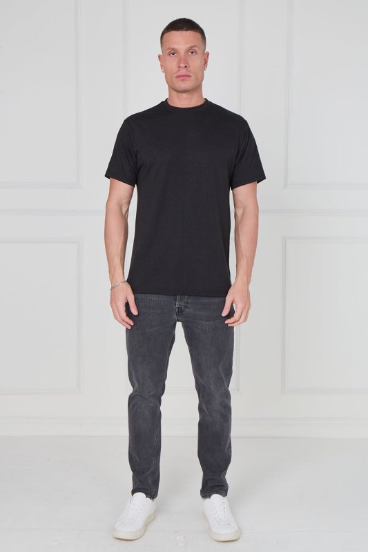 Pack of 2 Black Essential Cotton T-Shirts – Men’s Classic Fit - T-Shirt - British D'sire Main image