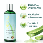 Pack of 5 Ammuri Organic Pure Aloe Vera Gel 100% Pure, Natural Organic Soothes Hydrates & Repairs - Aloe Vera Gel - British D'sire