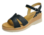 Padded Insole Ankle Strap Wedge Sandals - Sandals - British D'sire