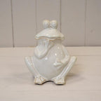 Cream Ceramic Wondering Frog