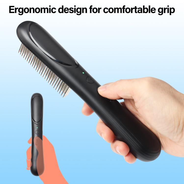 PaiPaitek PD166 Pet Safe Physical Worming Electronic Comb Pet Flea Control Brush(Black) - British D'sire