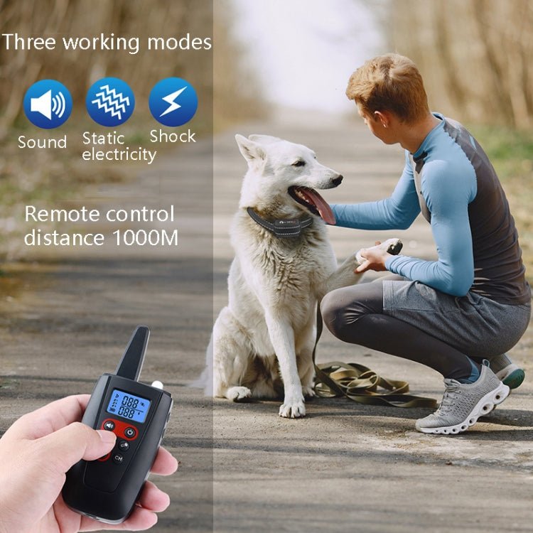 PaiPaitek PD526 - 3 Anti - Barking Device Dog Electric Shock Collar Training Dog Remote Control Pet Training Equipment - British D'sire