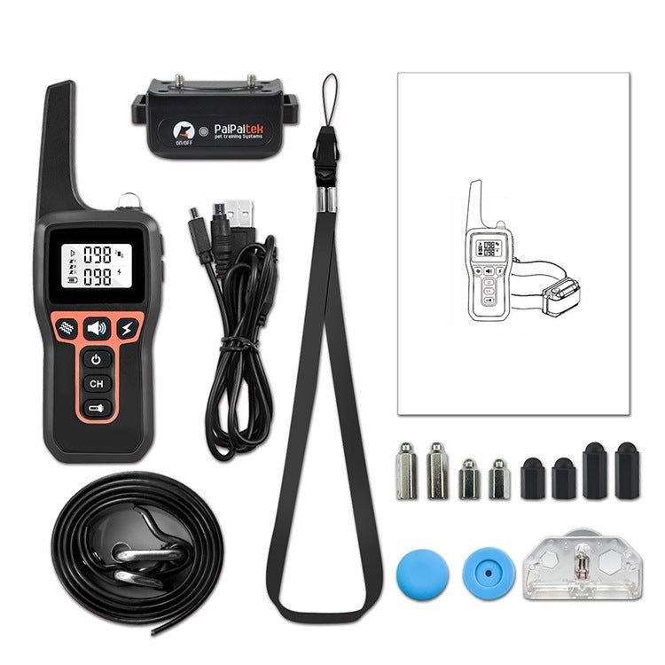 PaiPaitek PD529 Remote Control Dog Training Device Voice Control Anti - Barking Device Dog Training Device(Black) - British D'sire