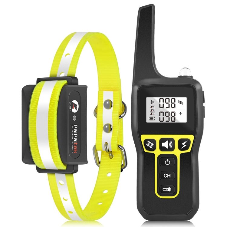 PaiPaitek PD529 Remote Control Dog Training Device Voice Control Anti - Barking Device Dog Training Device(Yellow) - British D'sire Main image