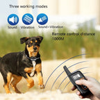 PaiPaitek PD529V - 1 Training Dog Anti - Barking Device Vibration Collar 1000M Remote Control Distance Pet Training Supplies - British D'sire